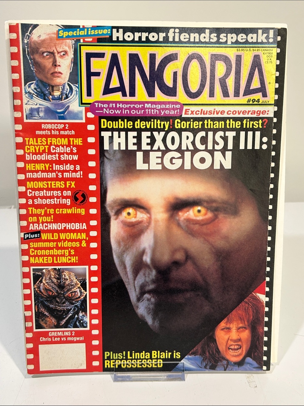 Fangoria #94 [July ‘90] The Exorcist III cover [Vintage 80s/90s Horror Magazine]